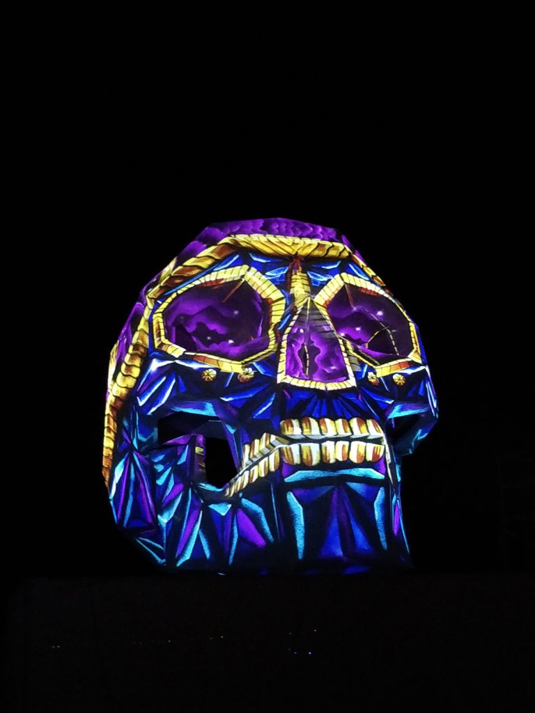 Morphing Skull Burning Man